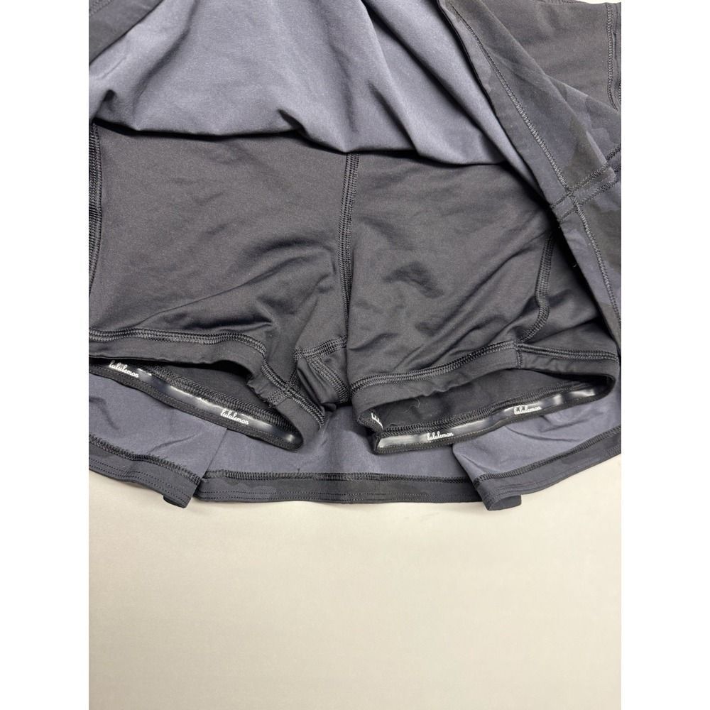 Lululemon Pace Rival Mid-Rise Skirt.Heritage 365 Camo Deep Coal Multi/Black.Sz 4 - Picture 12 of 15